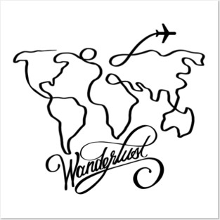 Wanderlust Posters and Art