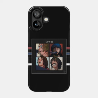 THE BEATLES - LET IT BE - FAN ART - ROCK MUSIC GROUP Phone Case