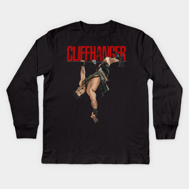 Cliffhanger: Hang In There Kids Long Sleeve T-Shirt by 51Deesigns