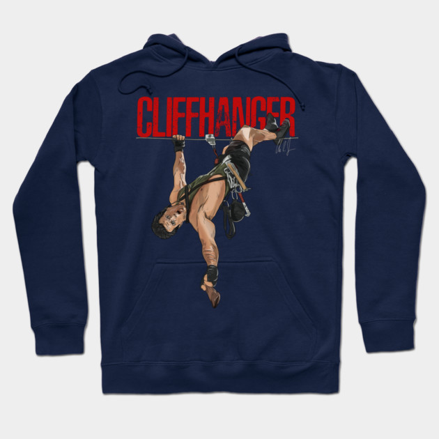 Cliffhanger: Hang In There Hoodie by 51Deesigns