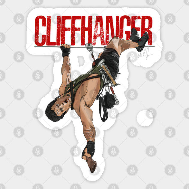Cliffhanger: Hang In There Sticker by 51Deesigns