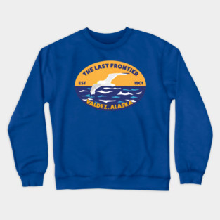 1901 The Last Frontier Valdez.Alaska Crewneck Sweatshirt