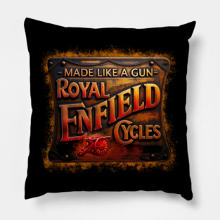 Royal Enfield Motorbikes Pillow