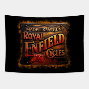 Royal Enfield Motorbikes Tapestry