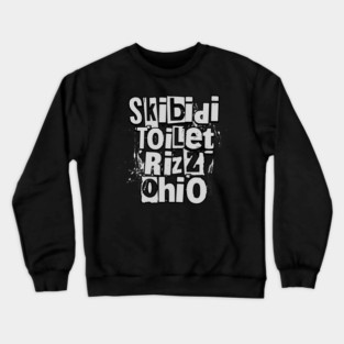 Cool Skibidi Toilet Rizz Ohio meme Crewneck Sweatshirt