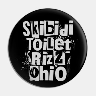 Cool Skibidi Toilet Rizz Ohio meme Pin