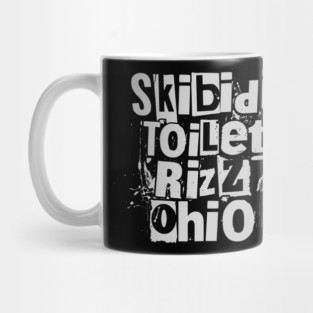Cool Skibidi Toilet Rizz Ohio meme Mug