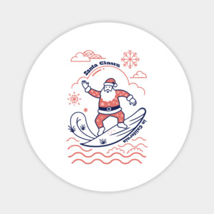 Santa Claus in California Magnet