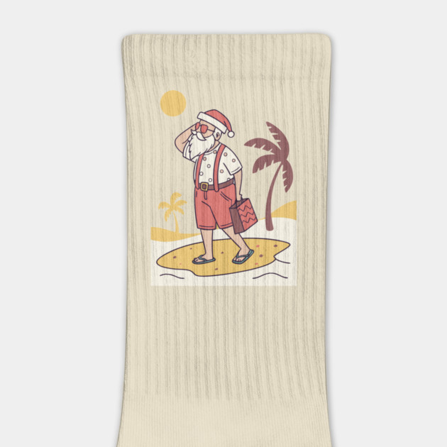 Santa Claus on the beach by criarthdesign