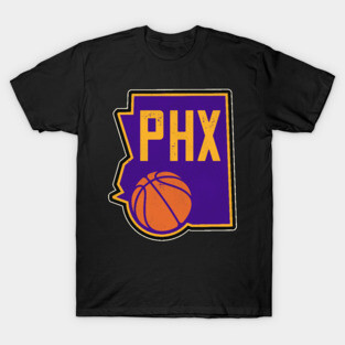 Phoenix Basketball State Outline T-Shirt
