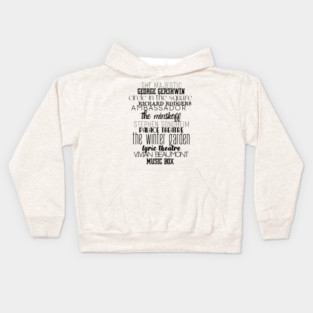 Broadway Theaters Kids Hoodie