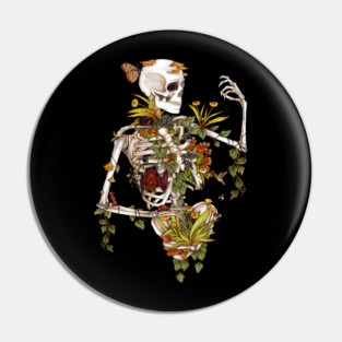 Bones And Botany Pin