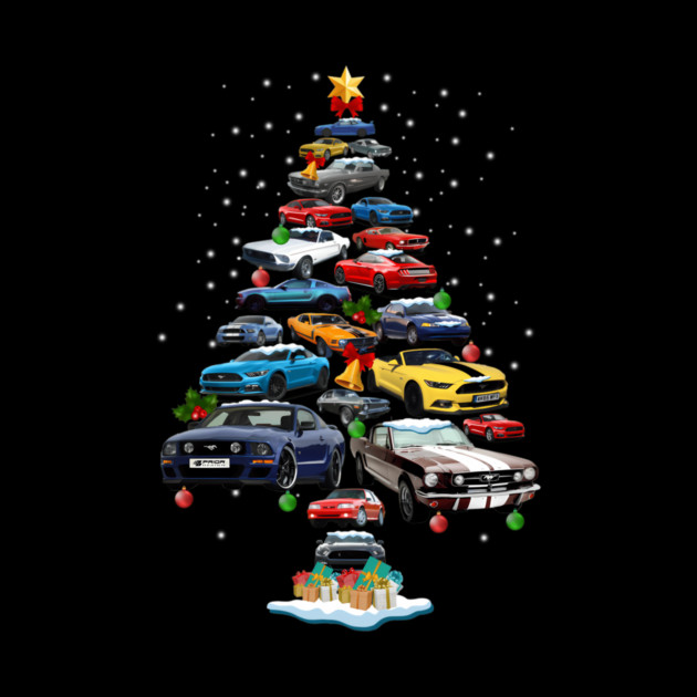 Mustang Car Christmas Tree by Equality Artistry