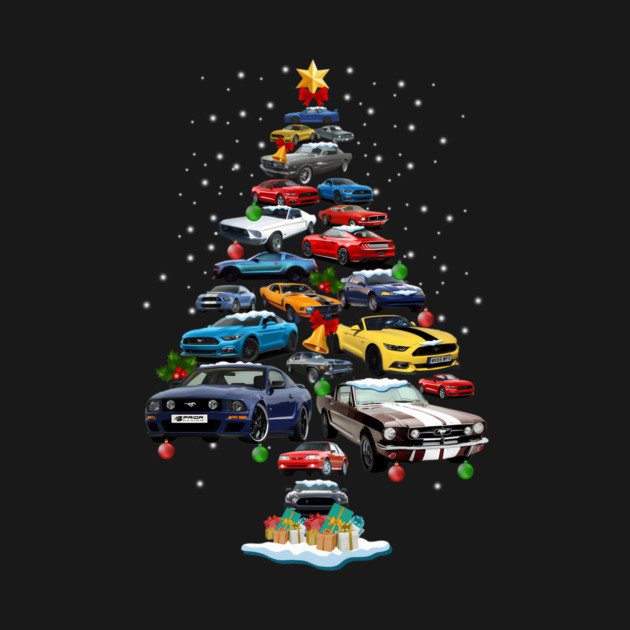 Mustang Car Christmas Tree by Equality Artistry