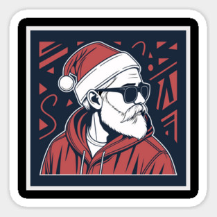 Modern Santa Claus Sticker