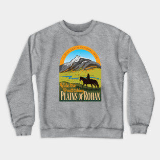 Ride the Breathtaking Plains of Rohan • Lord of the Rings • National Parks Crewneck Sweatshirt
