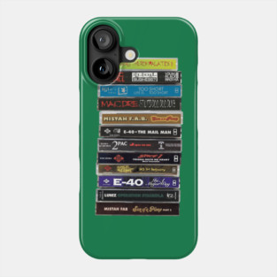 Bay Area Dope Tapes Hyphy Mob Cassette Mi Tapes Bay area Hip Hop History Fan Art Merch Gear C Phone Case