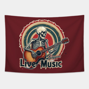 Support Live Music Tapestry