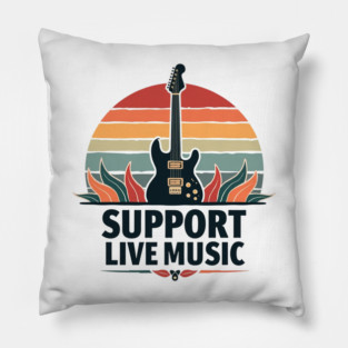 Support Live Music Pillow