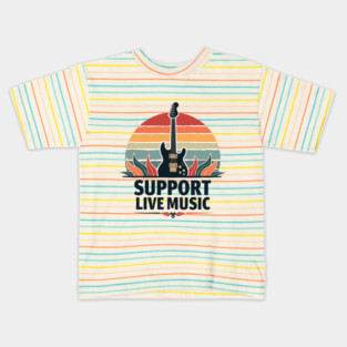 Support Live Music Kids T-Shirt