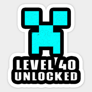 Level 40 Unlocked Sticker