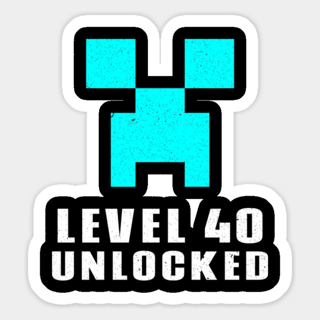 Level 40 Unlocked Magnet by Pixel Threads 