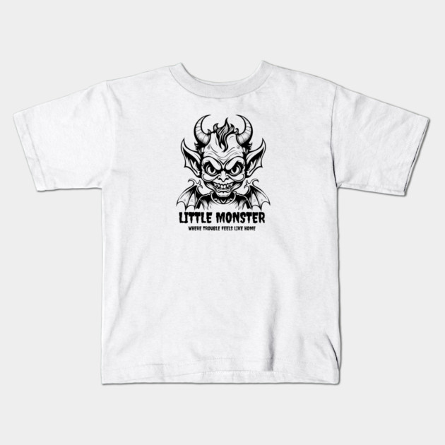 LITTLE MONSTER Kids T-Shirt by artslaves