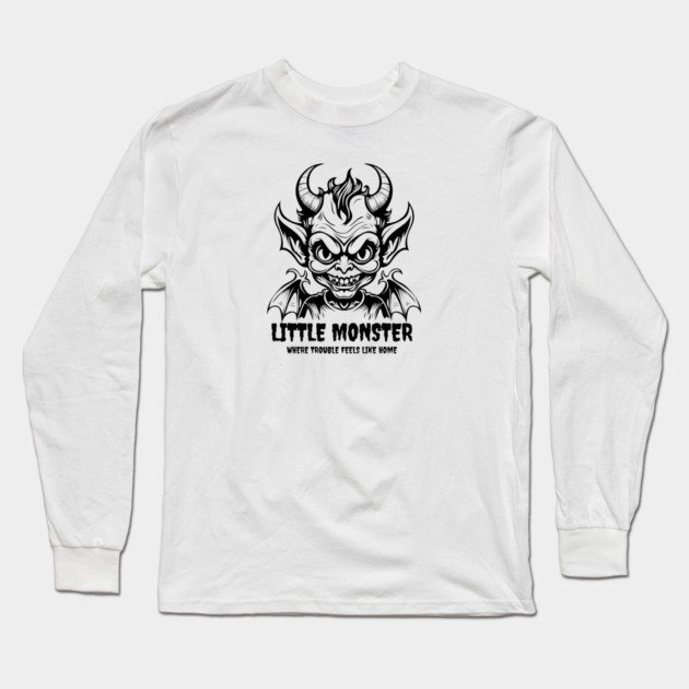 LITTLE MONSTER Long Sleeve T-Shirt by artslaves