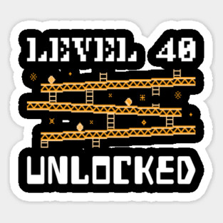 Level 40 Unlocked Sticker