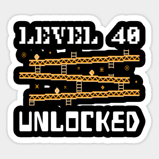 Level 40 Unlocked Magnet by Pixel Threads 