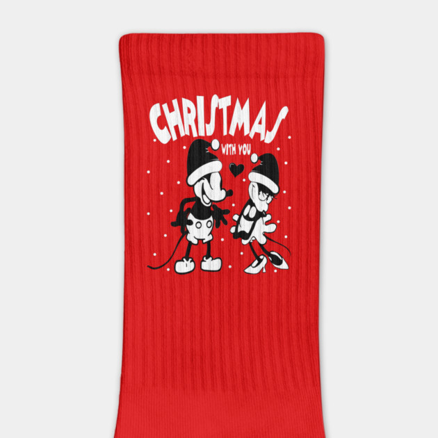 Christmas Steamboat Willie Couple by Megadorim