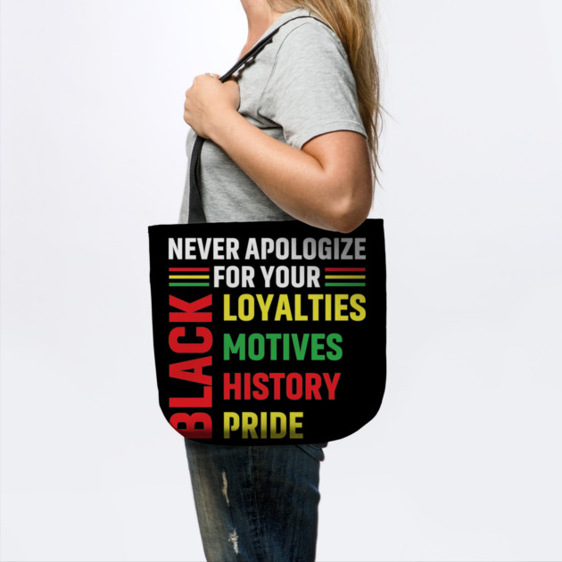 Never Apologize for you Black Loyalties, Motives, History and Pride by UrbanLifeApparel