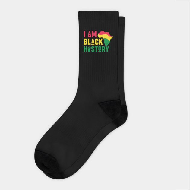 I Am Black History Socks by UrbanLifeApparel
