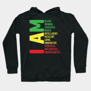 I Am Black, Woman, Beautiful Hoodie