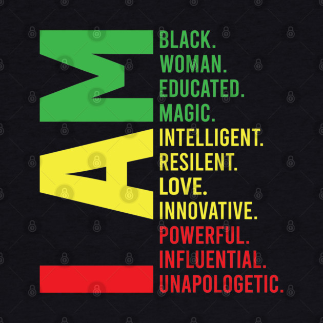I Am Black, Woman, Beautiful by UrbanLifeApparel