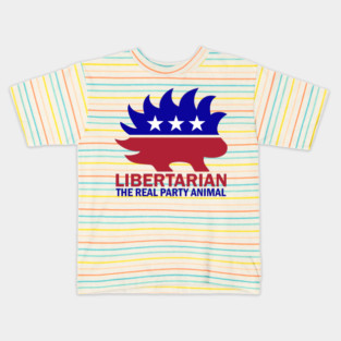 Libertarian - The Real Party Animal Kids T-Shirt