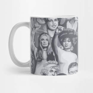 Celebration of Women's History in Shades Gray Mug