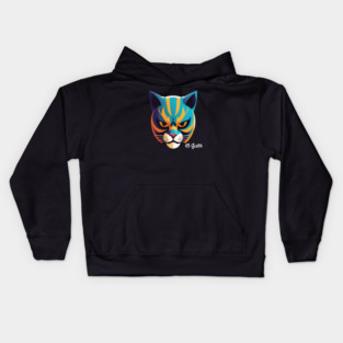 El Gato the Lucha Libre Cat Kids Hoodie