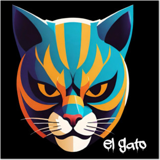 El Gato the Lucha Libre Cat Posters and Art