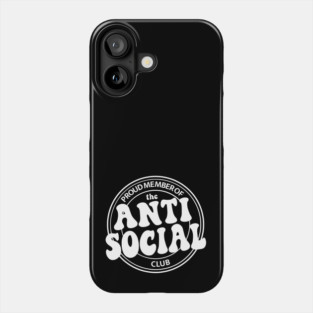 anti social club (white) Phone Case