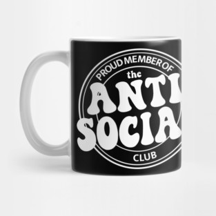 anti social club (white) Mug
