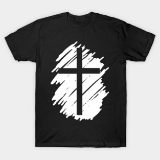 faith cross Jesus Christ church Bible to pray God T-Shirt