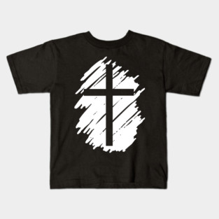 faith cross Jesus Christ church Bible to pray God Kids T-Shirt