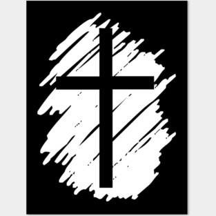 faith cross Jesus Christ church Bible to pray God Posters and Art