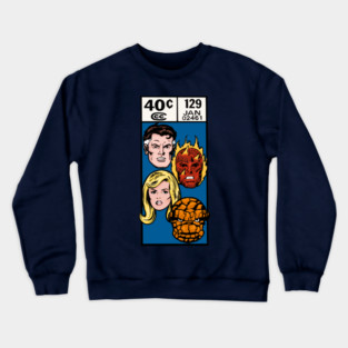 Fantastic Four heads Crewneck Sweatshirt
