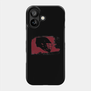 Lacrosse Helmet Swatch Red Phone Case