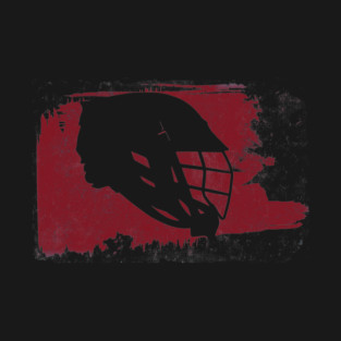 Lacrosse Helmet Swatch Red T-Shirt