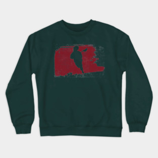 Lacrosse Player Swatch Red Crewneck Sweatshirt