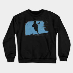 Lacrosse Player Swatch BLue Crewneck Sweatshirt