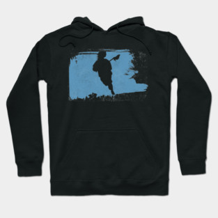 Lacrosse Player Swatch BLue Hoodie